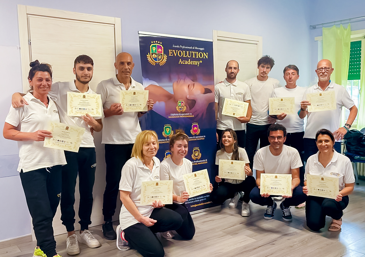 Allievi con le certificazioni alla fine del corso