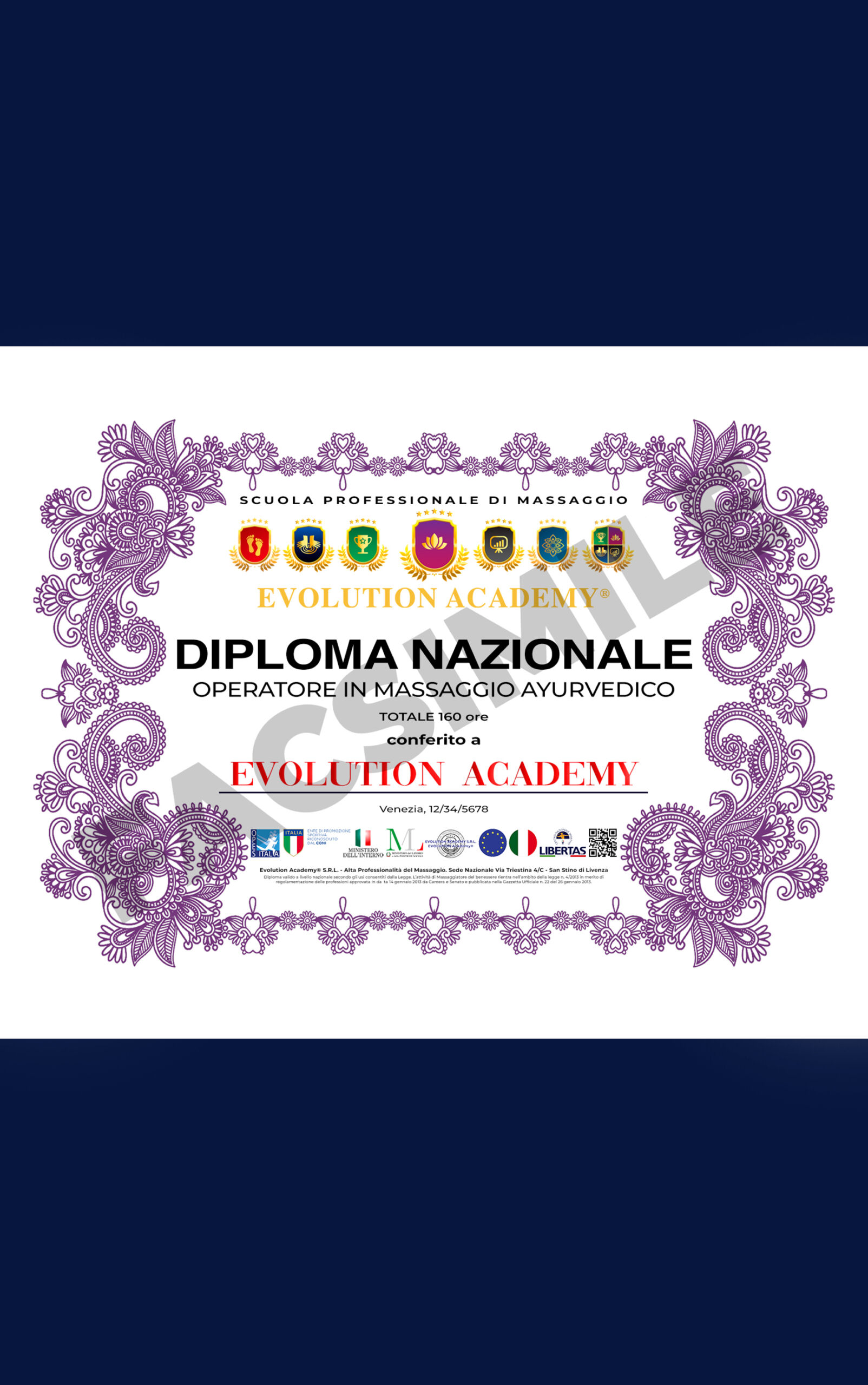 Diploma di Operatore in massaggio Ayurvedico