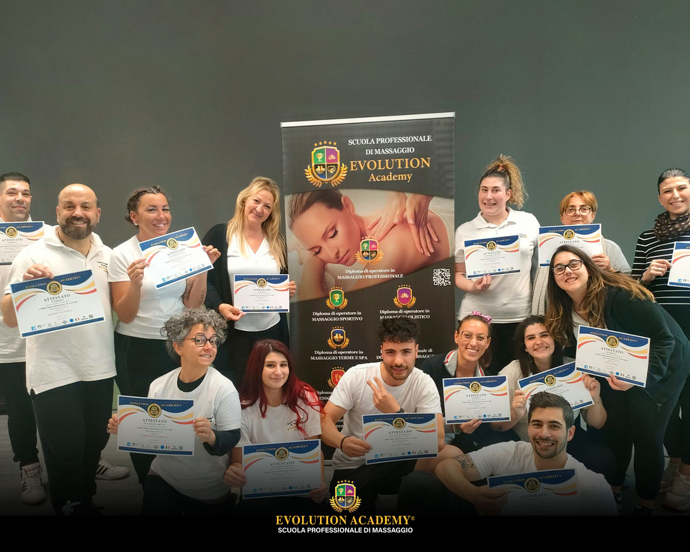 Classe del corso di massoterapia arti inferiori